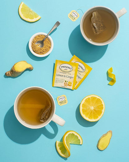 Product image of Twinings Lemon and Ginger Herbal Tea 50 ct 50 Count