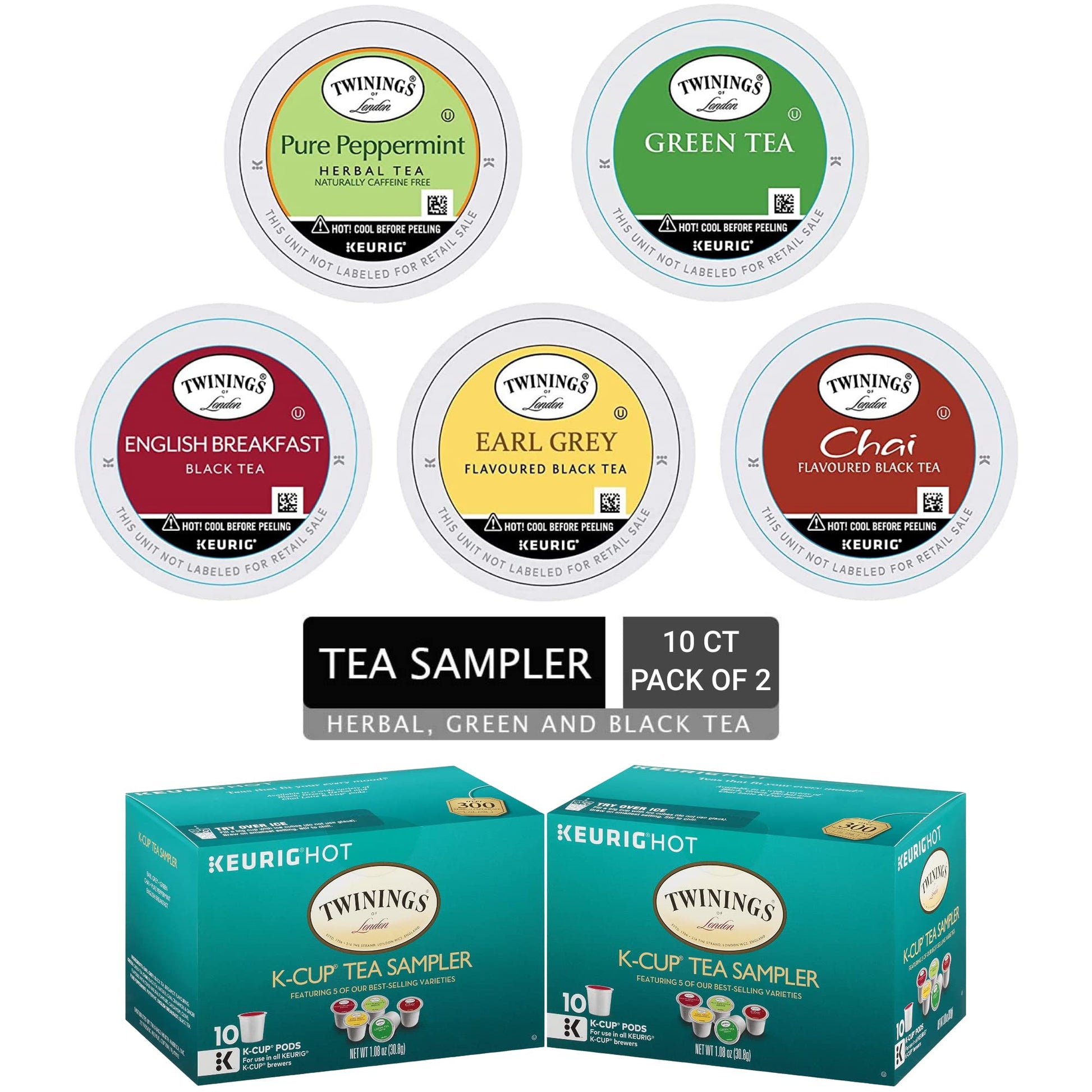 Product image of Twinings Tea Variety Sampler Keurig K-Cups 10 ct Pack of 2