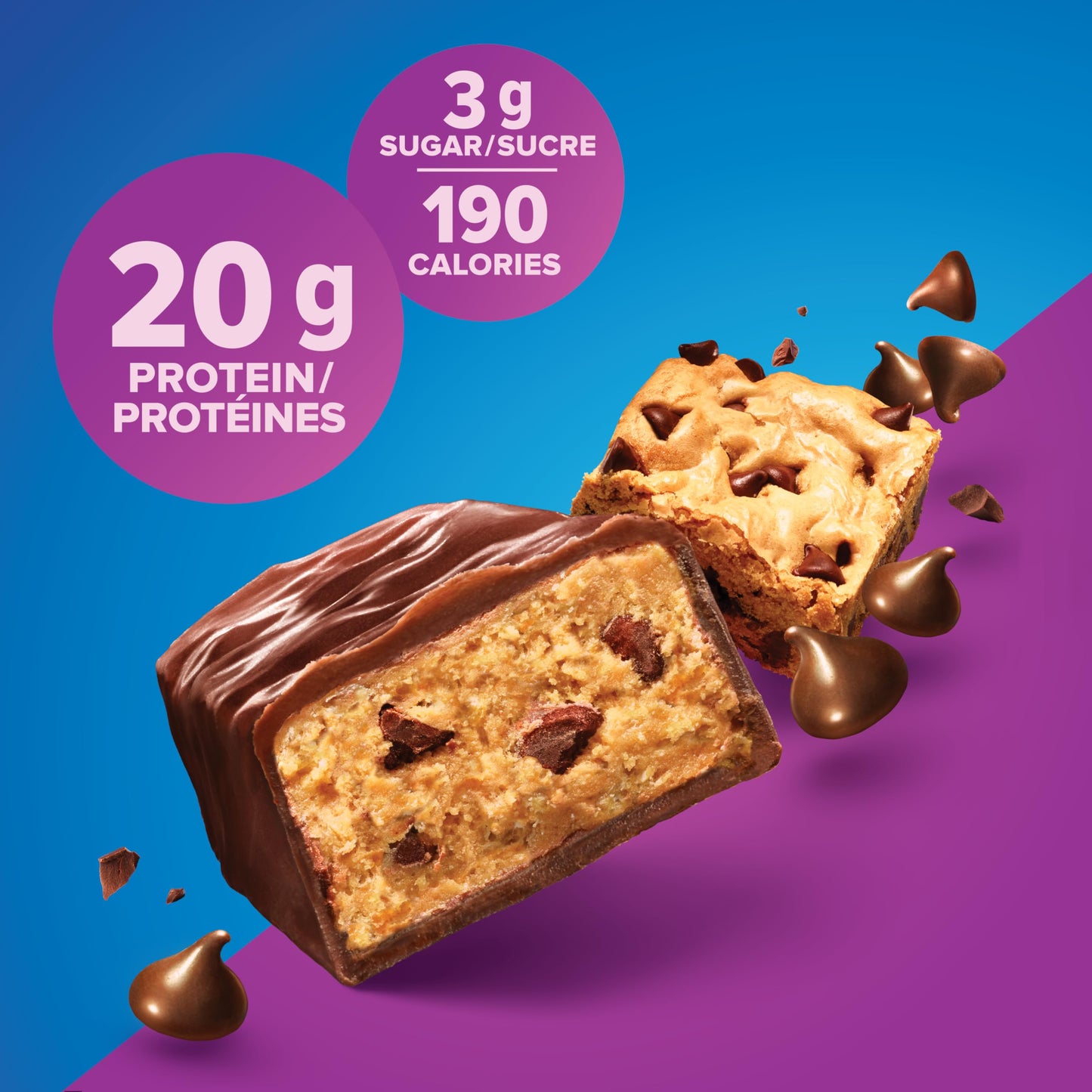 Product image of Pure Protein Bars Gluten Free Chewy Chocolate Chip 1.76 oz 1.76 oz Pack of 6