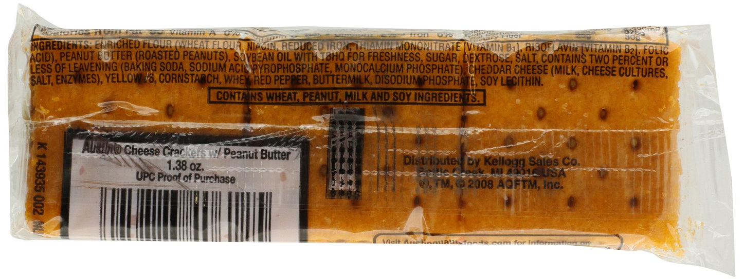 Product image of Austin Cheese Crackers Peanut Butter 1.38 oz 1.38 oz Pack of 27