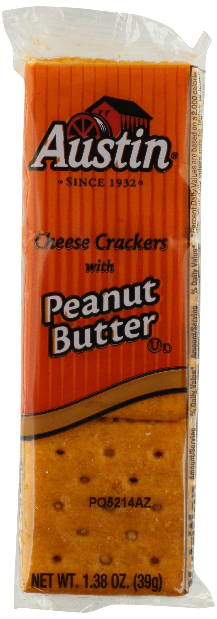 Product image of Austin Cheese Crackers Peanut Butter 1.38 oz 1.38 oz Pack of 27