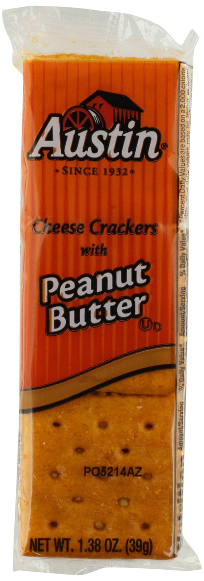 Product image of Austin Cheese Crackers Peanut Butter 1.38 oz 1.38 oz Pack of 27
