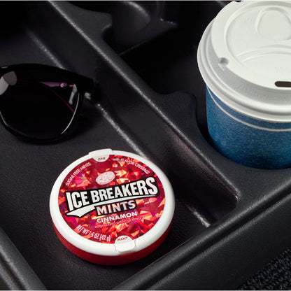 Product image of Ice Breakers Cinnamon Sugar Free Mints Tins 1.5 oz 1.5 oz Pack of 8
