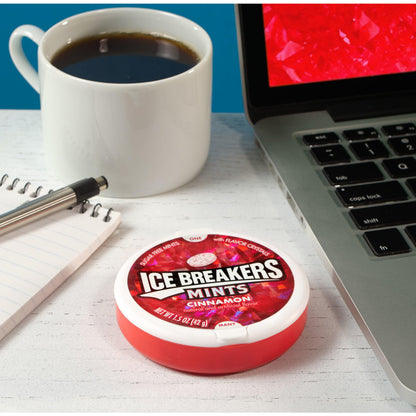 Product image of Ice Breakers Cinnamon Sugar Free Mints Tins 1.5 oz 1.5 oz Pack of 8