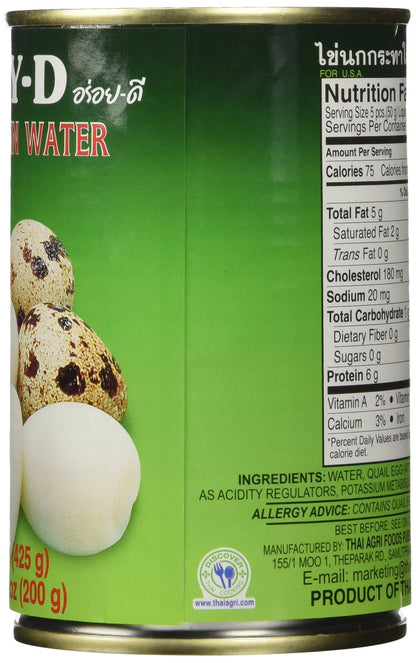 Product image of Aroy-D Quail Egg Canned Food Cans 15 oz 15 oz Pack of 3