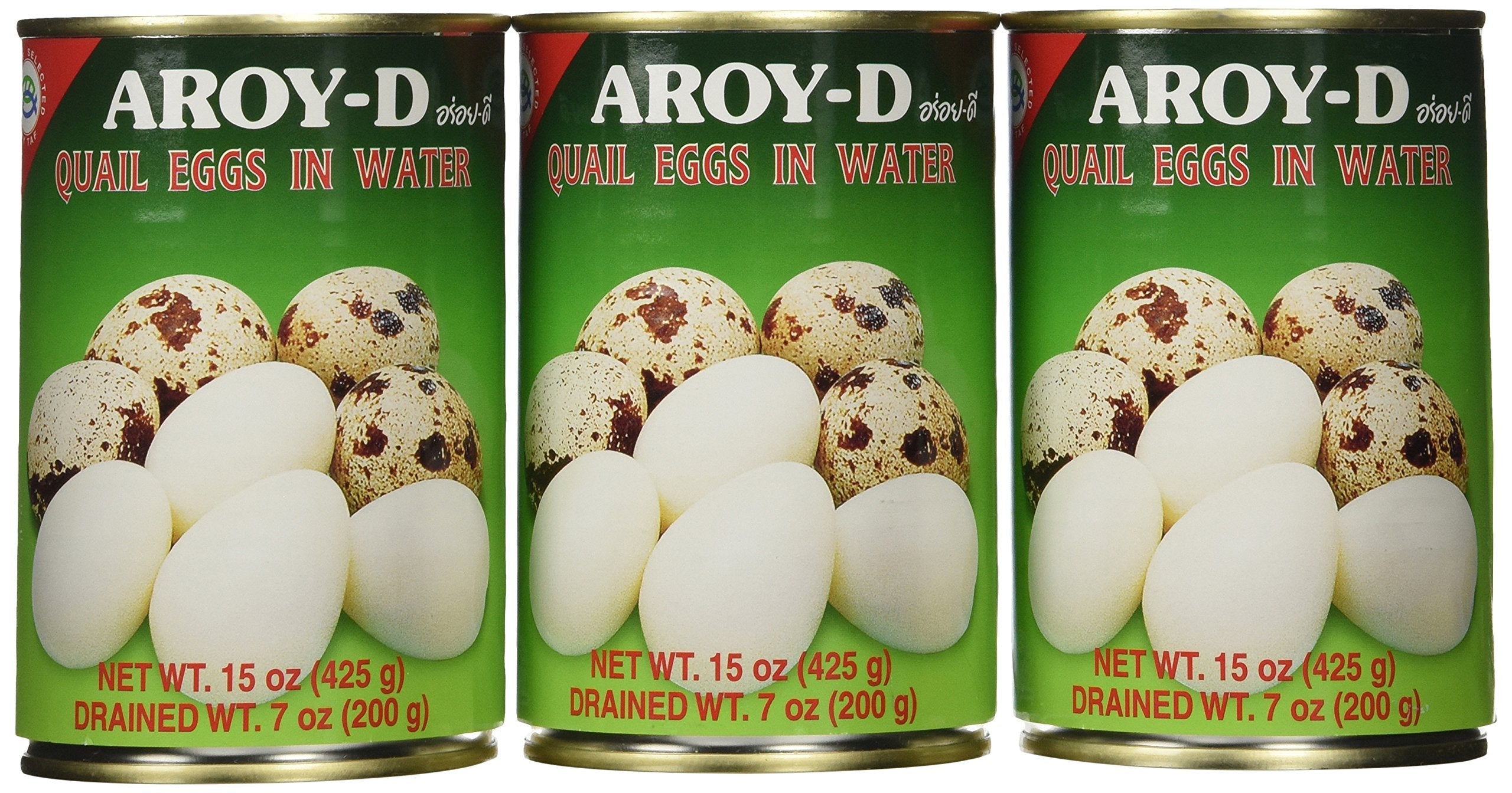 Product image of Aroy-D Quail Egg Canned Food Cans 15 oz 15 oz Pack of 3