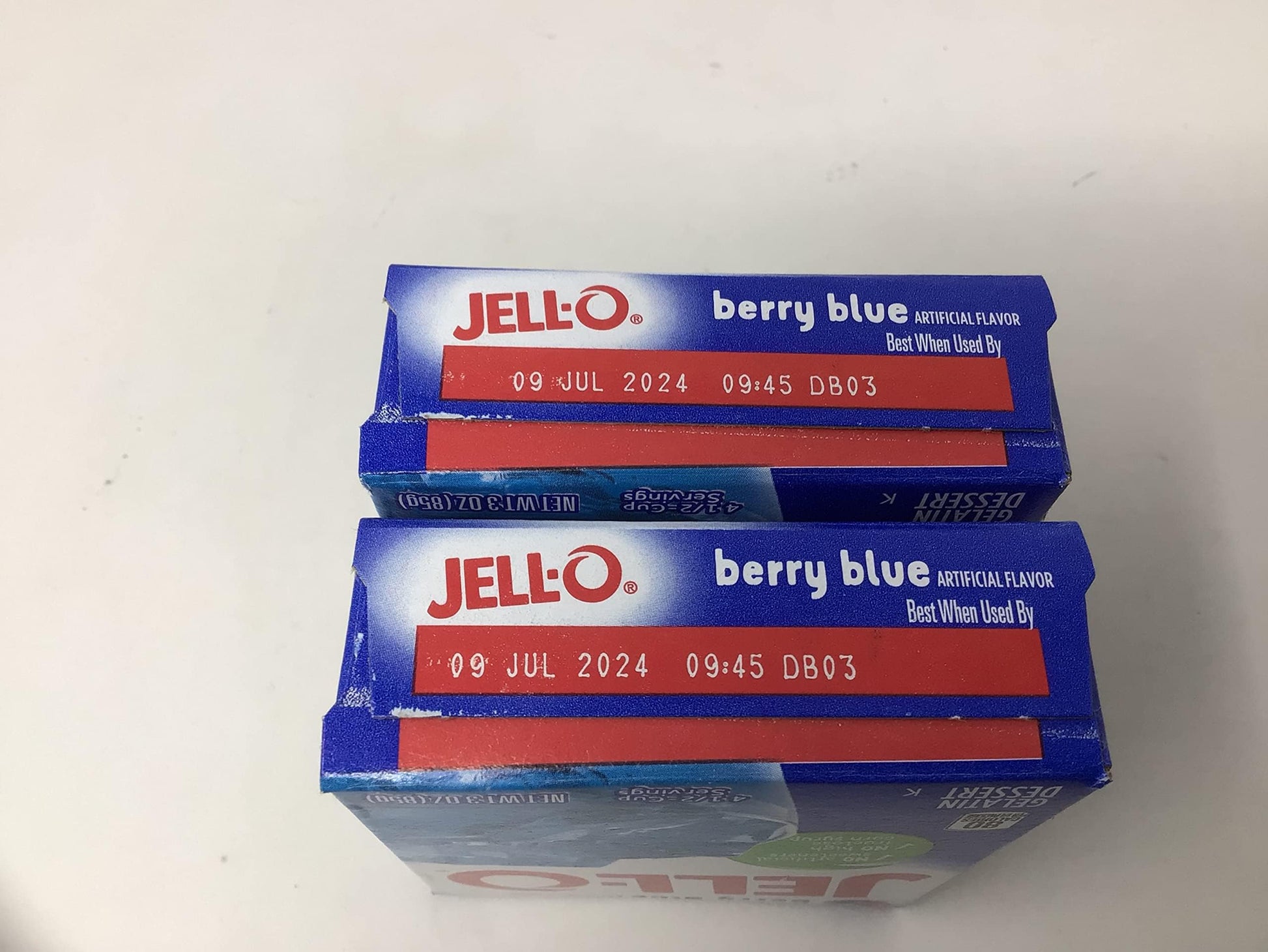 Product image of Jell-O Berry Blue Gelatin Dessert Mix Box 3 oz 3 oz Pack of 2