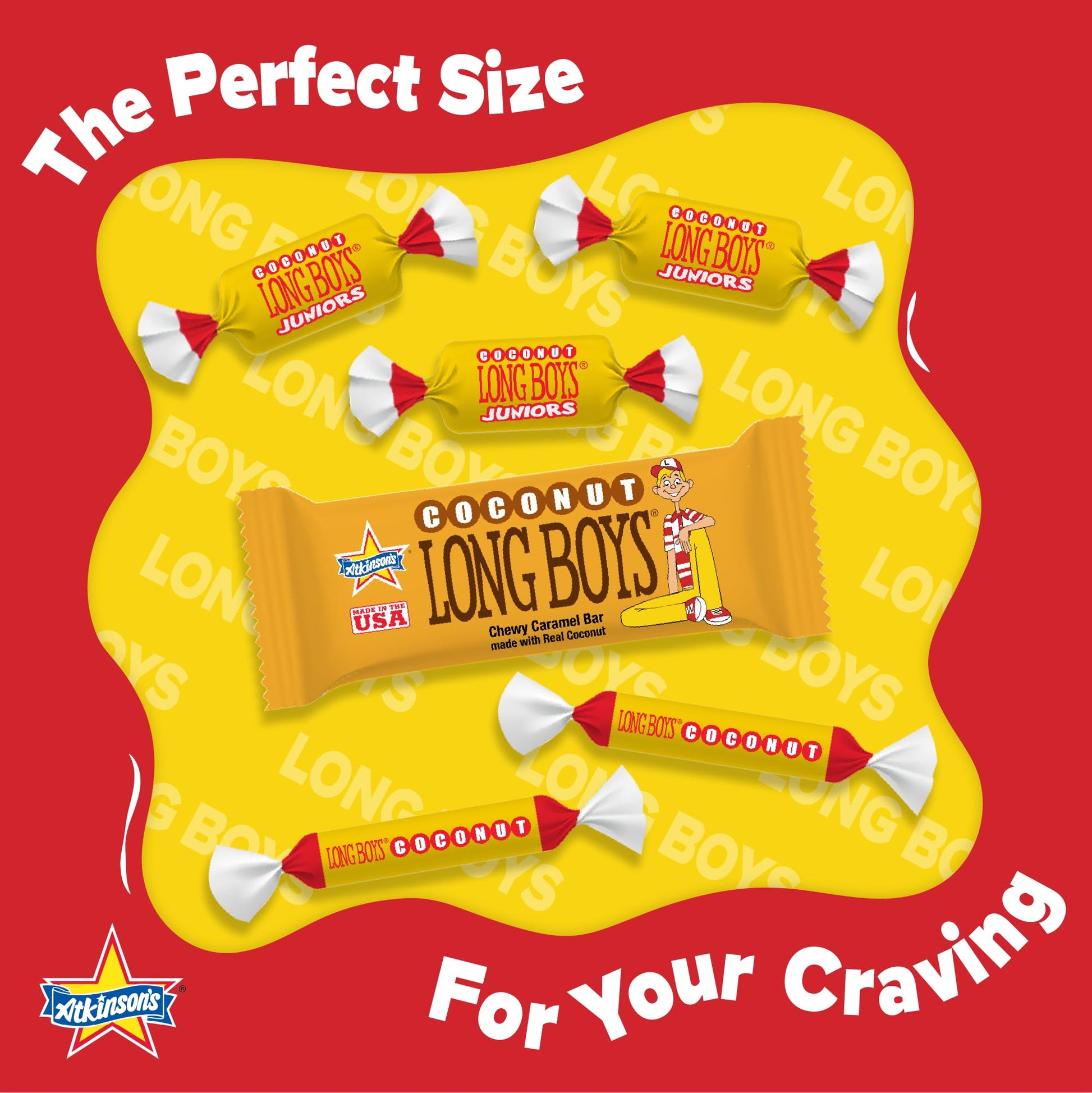 Product image of Long Boy Coconut Candy 0.39 oz 48 ct Box 0.39 oz 48 Count