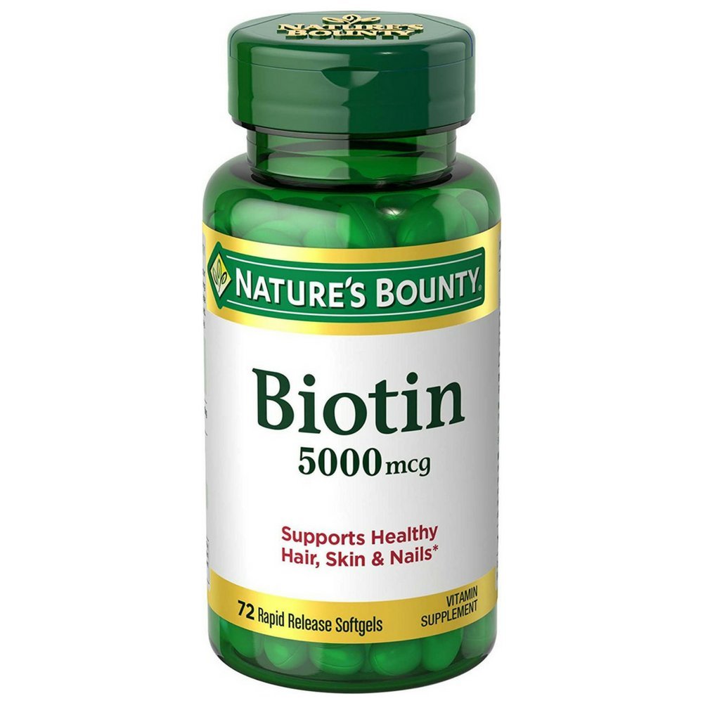 Product image of Nature's Bounty Biotin 5 000 mcg Vitamin Supplement Capsules 72 ct 72 Count