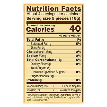 Product image of Werther's Original Hard Sugar Free Caramel Chocolate Candy Bags 2.35 oz 2.35 oz Pack of 12