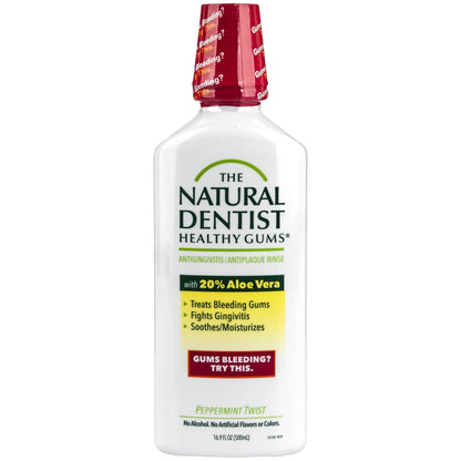 Product image of The Natural Dentist Healthy Gums Mouth Rinse Peppermint Twist 16.9 fl oz 16.9 fl oz