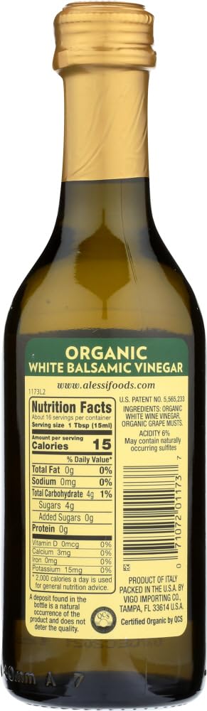 Product image of Alessi Organic White Balsamic Vinegar 8.5 oz 8.5 oz Pack of 3