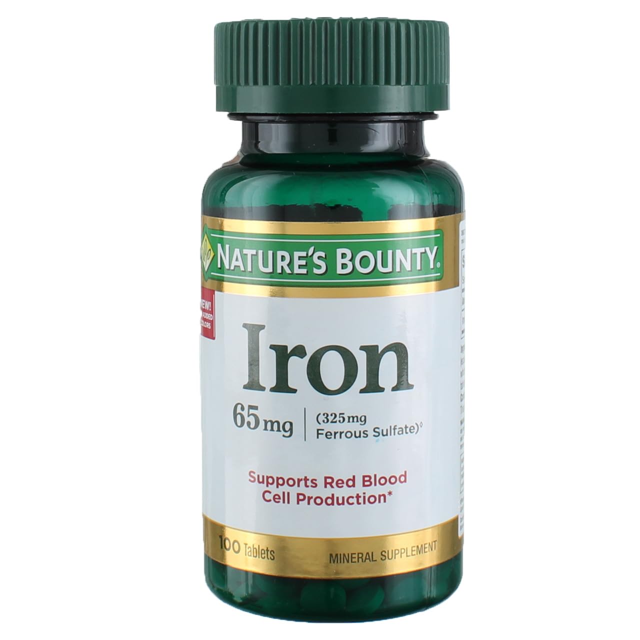 Product image of Nature's Bounty Iron Tablets 65 mg 100 ct Pack of 3