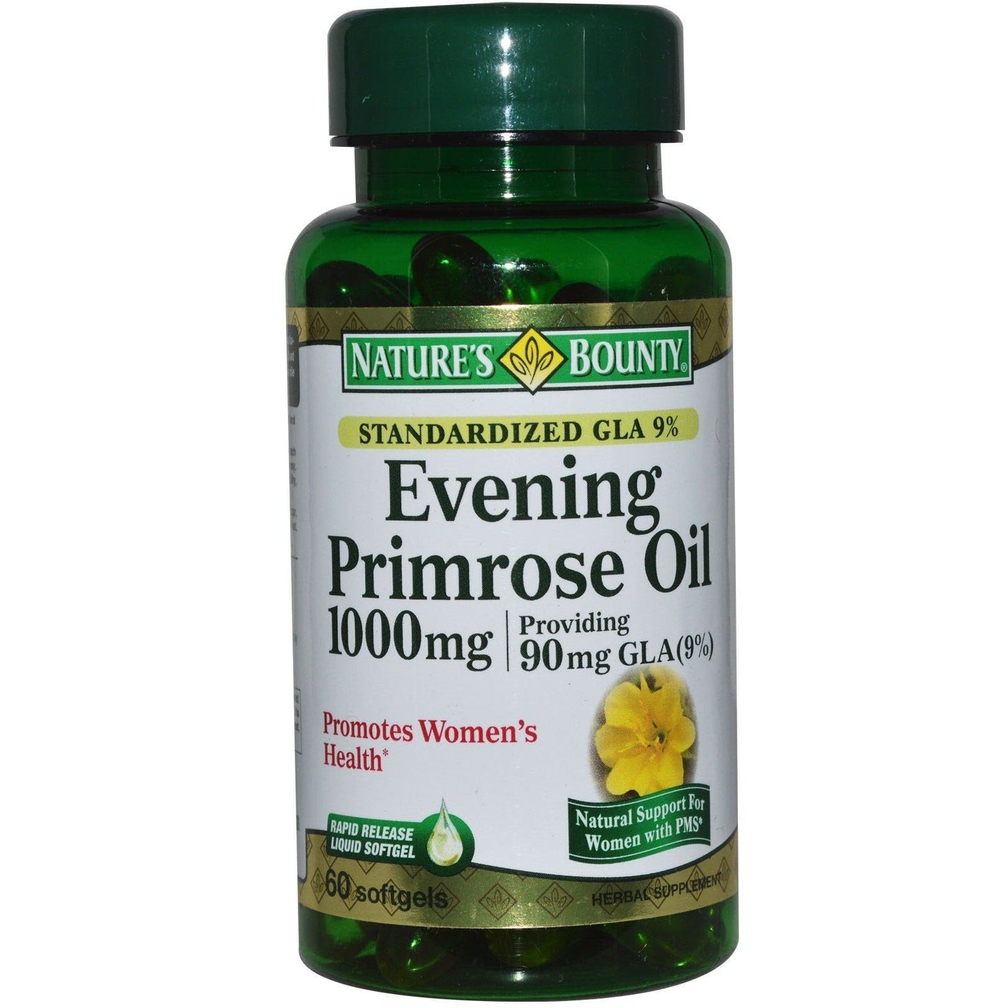 Product image of Nature's Bounty Evening Primrose Oil Softgels 1000mg 60 ct Pack of 2