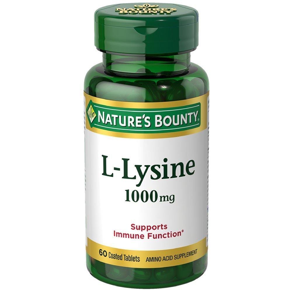 Product image of Nature's Bounty L-Lysine Tablets 60 ea 0.04 oz 0.04 oz Pack of 2