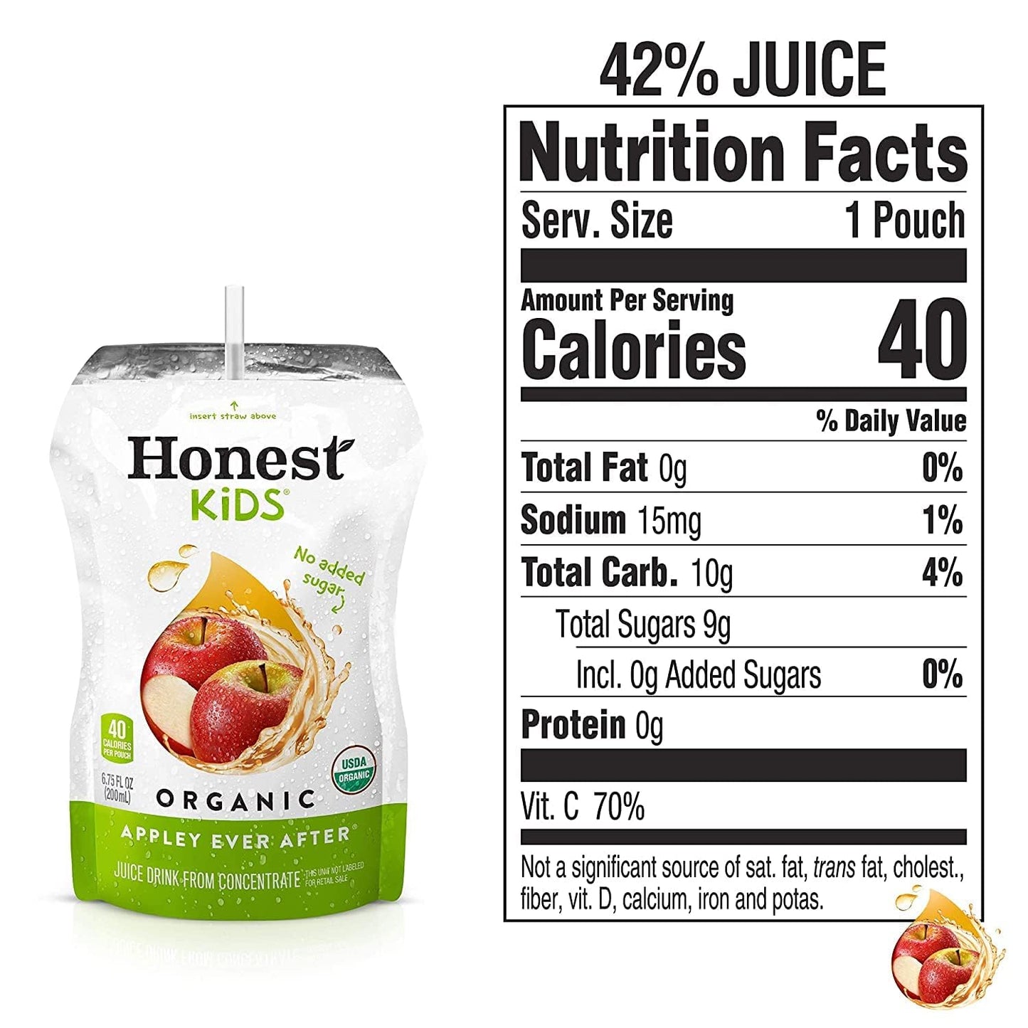 Product image of Honest Kids Appley Ever After Juice Drink 6.75 Fluid oz 8 ct Pack of 4