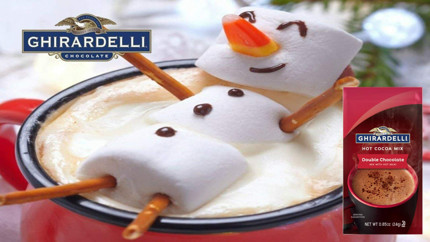 Product image of Ghirardelli Double Chocolate Premium Hot Cocoa 10.5 oz 10.5 oz Pack of 6