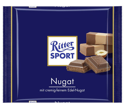 Product image of Ritter Sport Chocolate Candy Nugat Flavor 3 Bars Each Fresh from Germany 3.53 oz 3.53 oz
