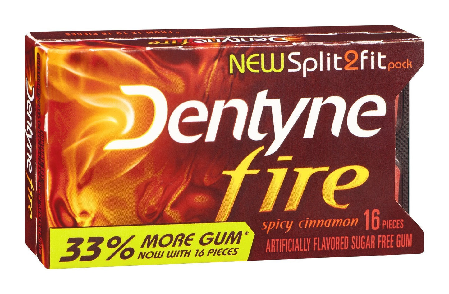 Product image of Dentyne Fire Sugar Free Gum Spicy Cinnamon 16 ct Pack of 9
