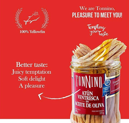 Product image of Tonnino Tuna Ventresca in Oil 4 oz 4 oz Pack of 6
