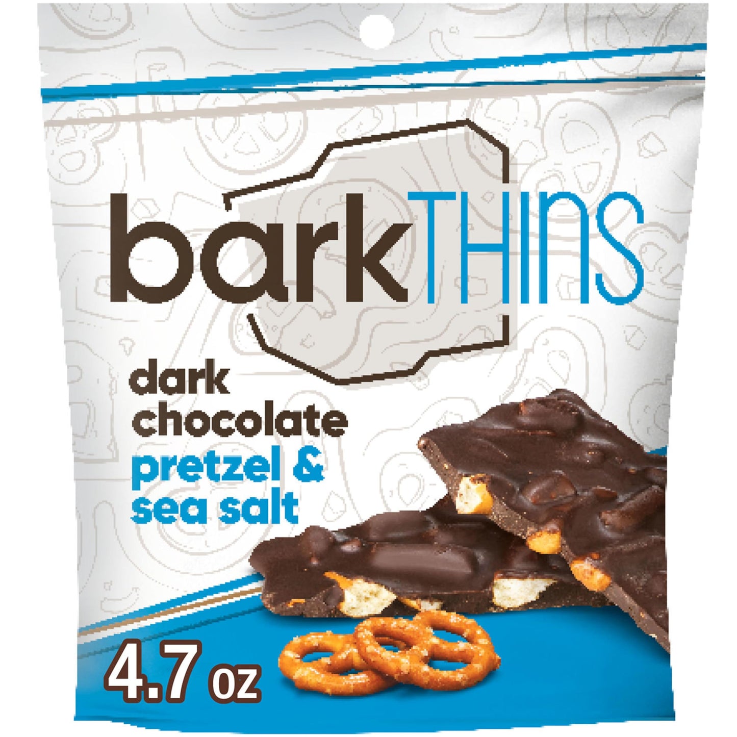 Product image of barkTHINS Dark Chocolate Pretzel and Sea Salt Snacking Chocolate Bag 4.7 oz 4.7 oz