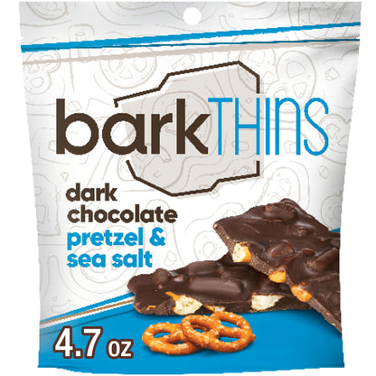 Product image of barkTHINS Dark Chocolate Pretzel and Sea Salt Snacking Chocolate Bag 4.7 oz 4.7 oz