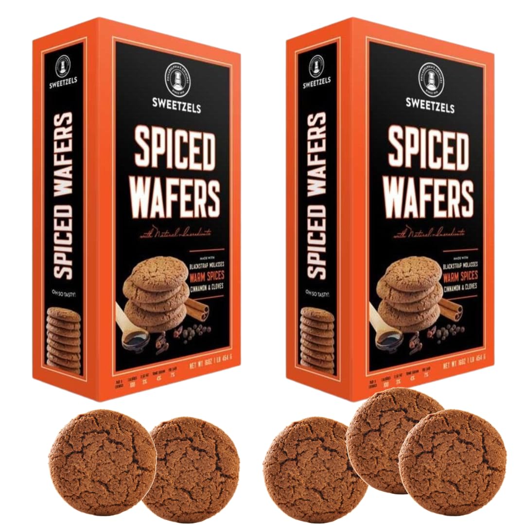 Product image of Sweetzels Ginger Snap Cookies Made Real Ginger and Molasses Crunchy and Flavorful Pack of 2