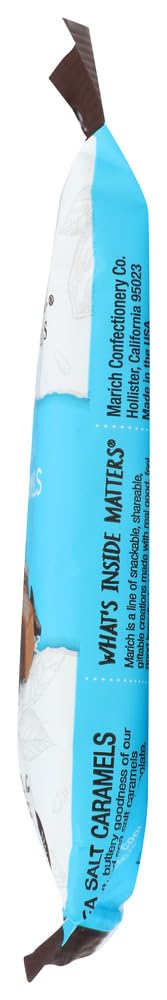 Product image of Marich Dark Chocolate Salted Caramels Bag 2.1 oz 2.1 oz Pack of 12