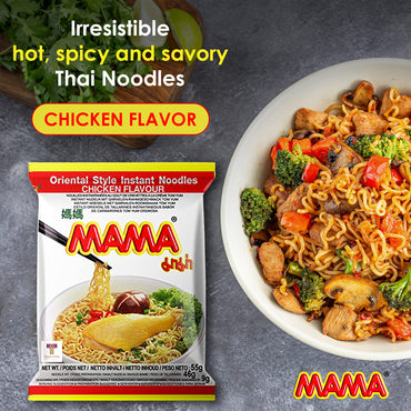 Product image of MAMA Chicken Flavor Instant Noodles Spicy Thai Style No Trans Fat Pack of 30