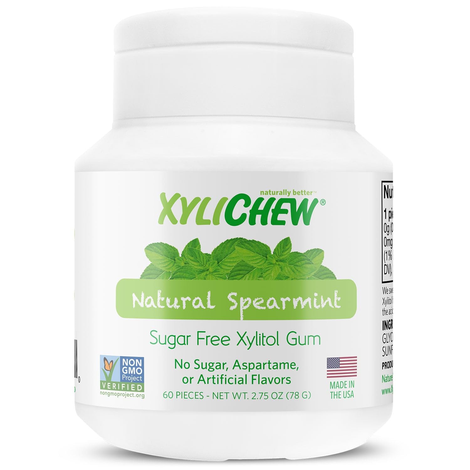 Product image of Xylichew Spearmint Chewing Gum 60 Pieces