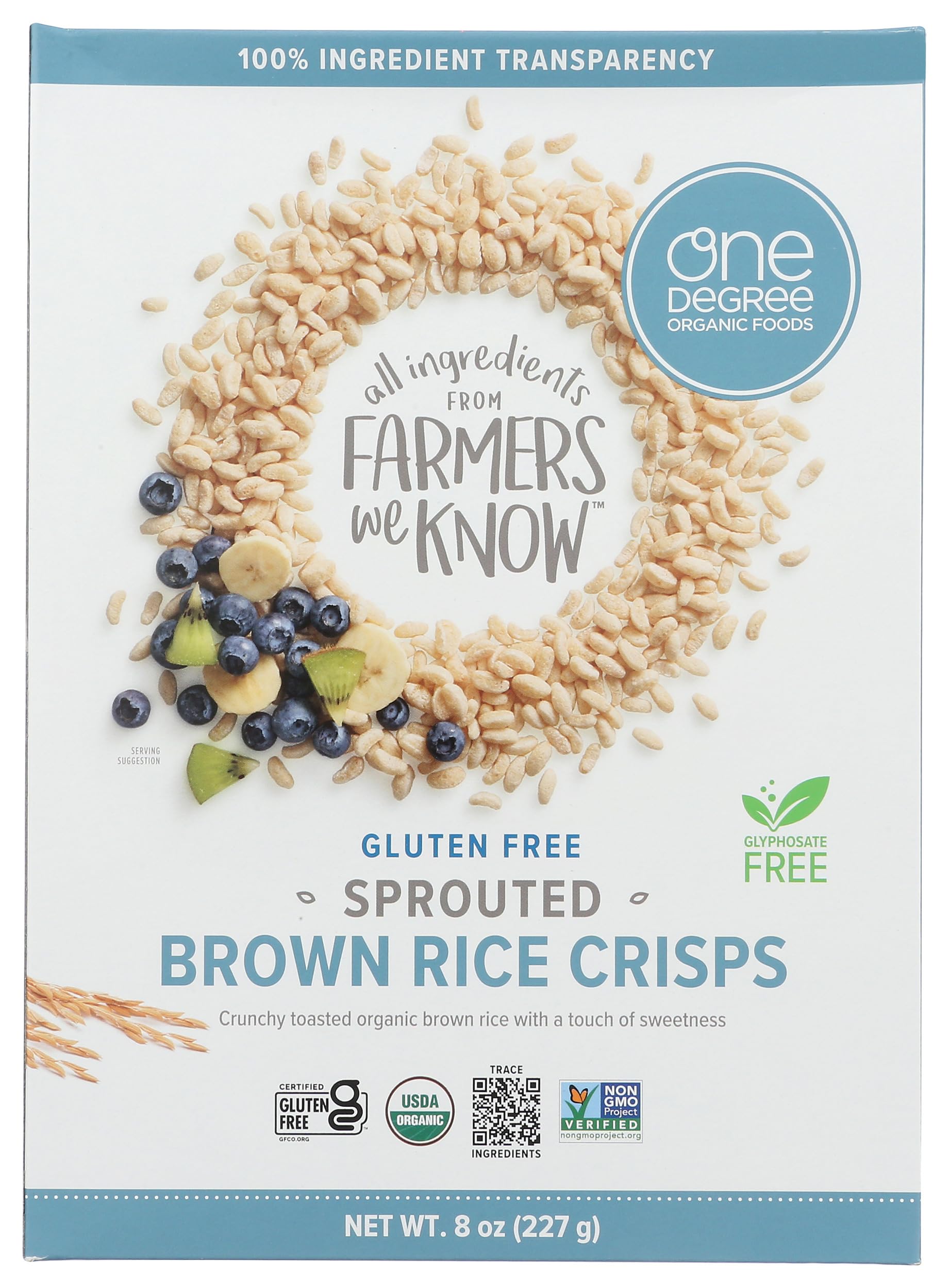 Product image of One Degree Organic Foods Brown Rice Crisp Cereal 8 oz 8 oz