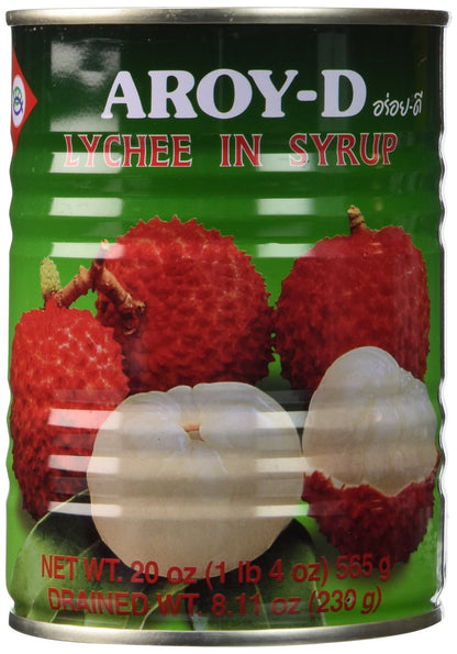 Product image of Aroy-D Lychee in Syrup 20 oz 20 oz Pack of 3