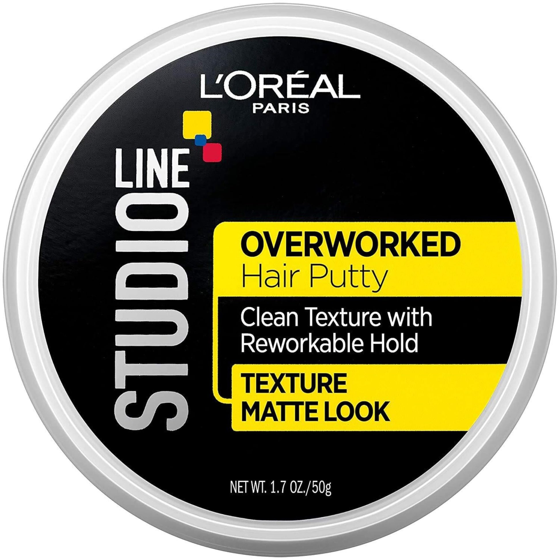 Product image of L'Oreal Paris Studio Putty Overworked Hair Styling Putty 1.7 oz 1.69 fl oz 1.7 oz Pack of 6
