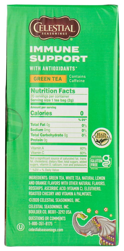 Product image of Celestial Seasonings Green Tea White Tea Antioxidant Tea Bags 1.4 oz 20 ct 1.4 oz 20 Count