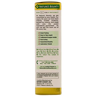 Product image of Nature's Bounty Vitamin B-12 Sublingual Liquid 5000 mcg Energy Health Support 2 oz 2 oz Pack of 4