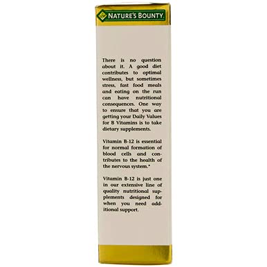 Product image of Nature's Bounty Vitamin B-12 Sublingual Liquid 5000 mcg Energy Health Support 2 oz 2 oz Pack of 4