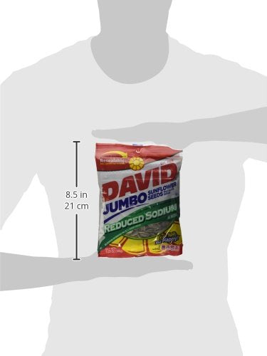 Product image of David Sunflower Seeds Jumbo Reduced Sodium 5.25 oz 5.25 oz Pack of 3