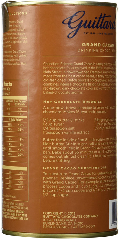 Product image of Guittard Grand Cacao Drinking Chocolate 10 oz 10 oz Pack of 2
