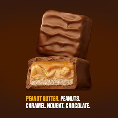 Product image of Snickers Crunchy Peanut Butter Squared Chocolate Candy Bars 3.56 oz Sharing Size Box 3.56 oz Pack of 18