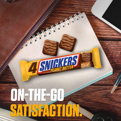 Product image of Snickers Crunchy Peanut Butter Squared Chocolate Candy Bars 3.56 oz Sharing Size Box 3.56 oz Pack of 18