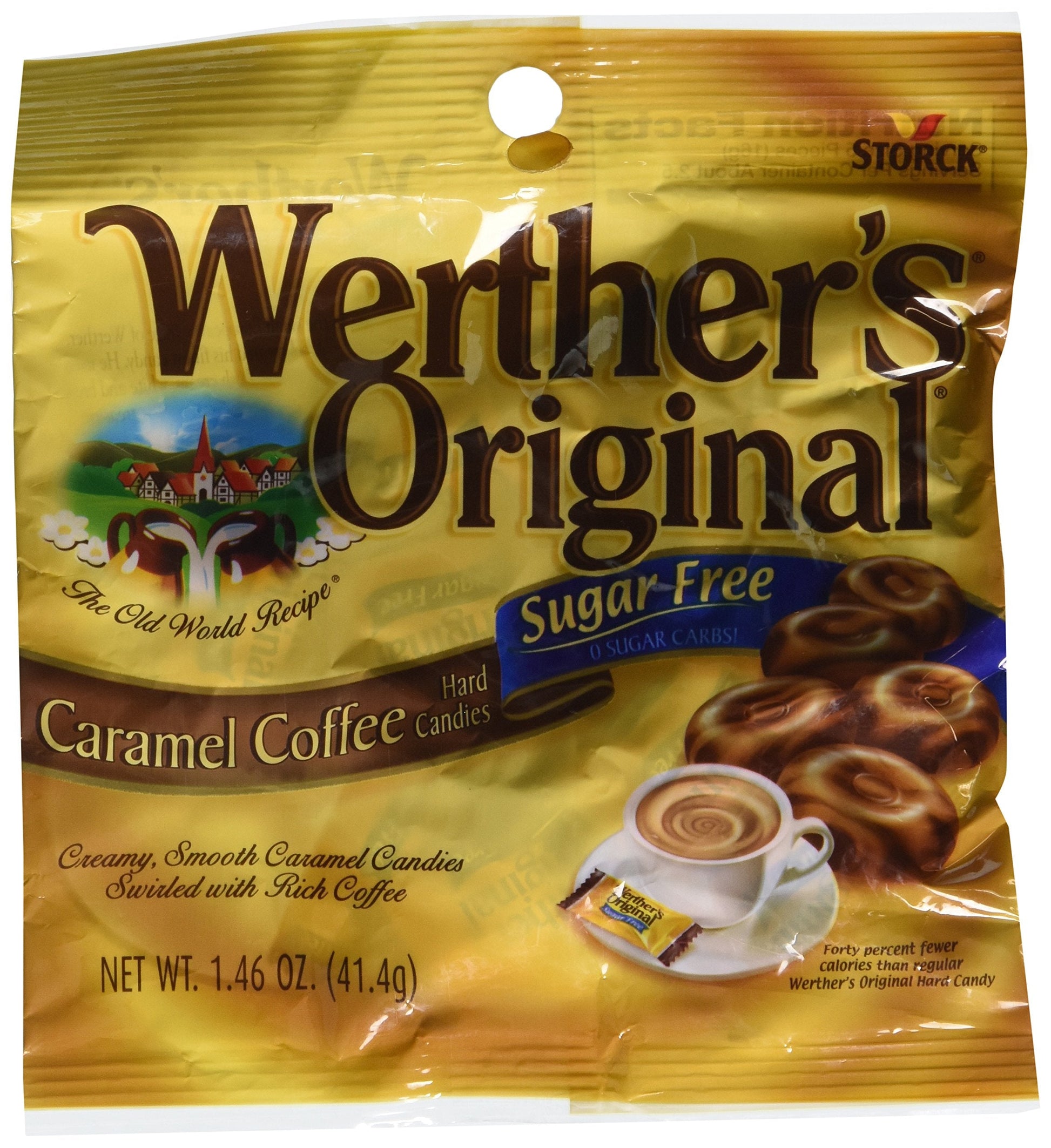 Product image of Werther's Original Sugar Free Caramel Coffee Hard Candies Pack of 3
