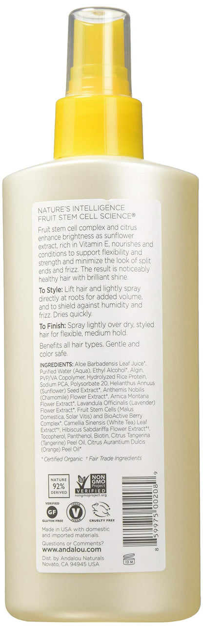 Product image of Andalou Naturals Medium Hold Hair Spray Sunflower and Citrus 8.2 fl oz 8.2 fl oz