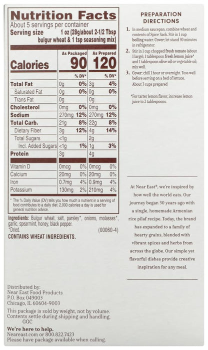 Product image of Near East Tabouleh Grain Mix 5.2 oz 5.2 oz Pack of 6