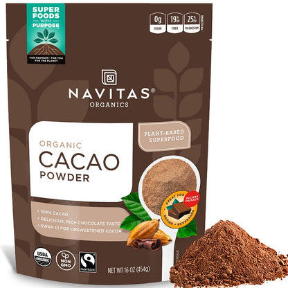 Product image of Navitas Organics Cacao Powder Organic 30 Servings 16 oz 16 oz