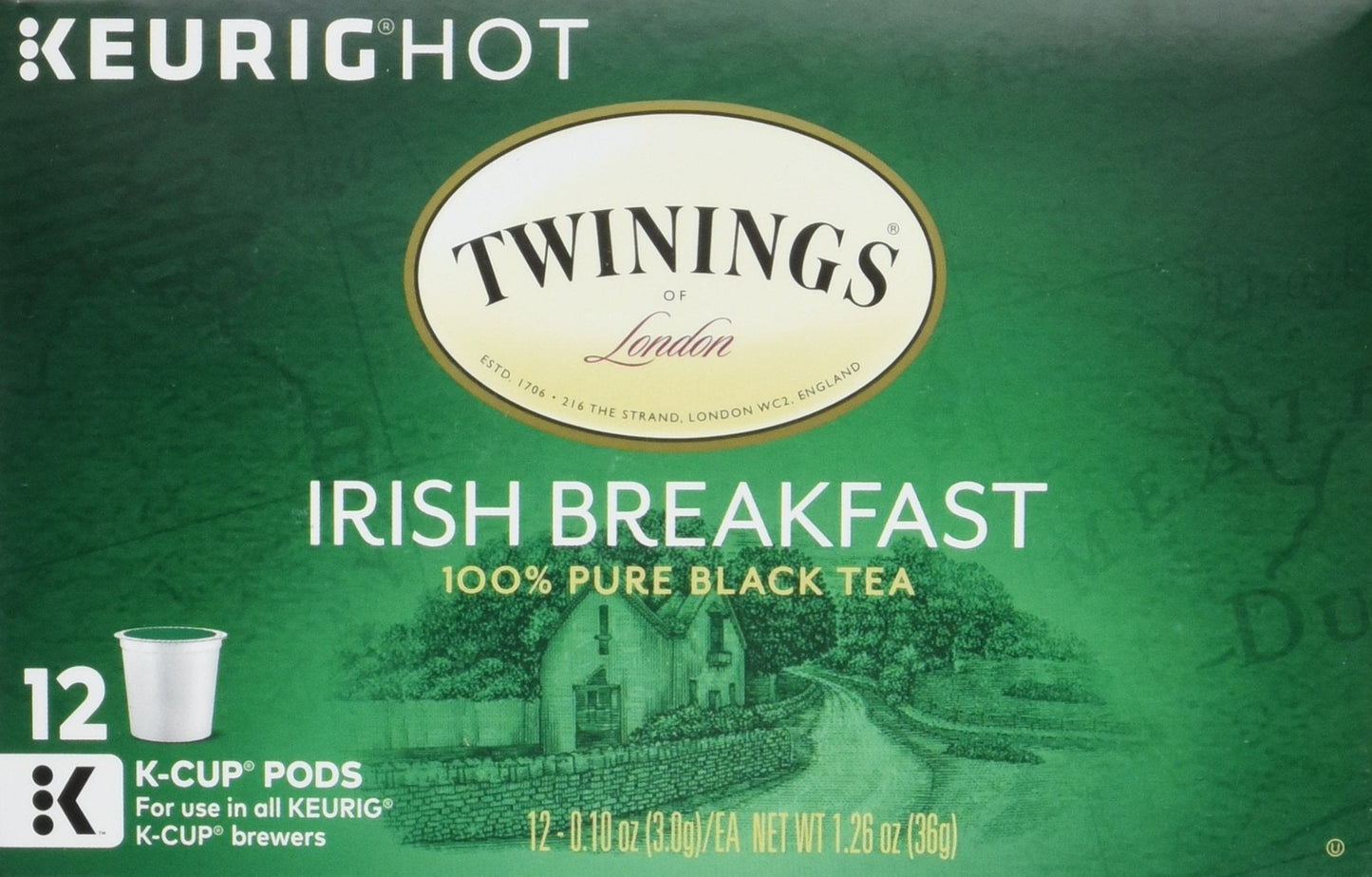 Product image of Twinings Irish Breakfast Tea Keurig K-Cups Pack of 12