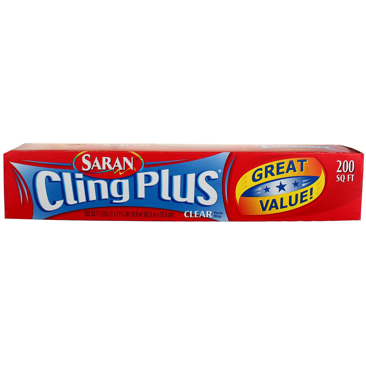 Product image of Saran Plastic Wrap Cling Plus Food Wrap 200 ft Pack of 3