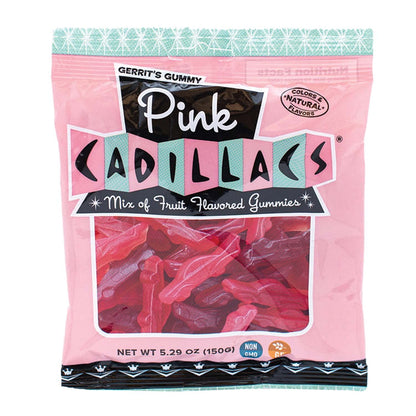 Product image of Gerrit's Pink Cadillacs Novelty Gummy Candy 5.2 oz 5.2 oz Pack of 12