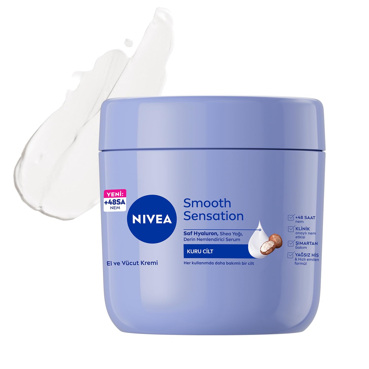 Product image of NIVEA Body Cream Irresistibly Smooth Shea Butter Dry Skin 13.53 fl oz 13.53 fl oz