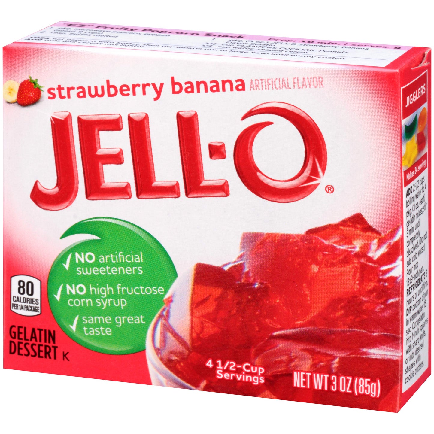 Product image of Jell-O Strawberry Banana Gelatin Dessert Mix Boxes 3 oz 3 oz Pack of 6