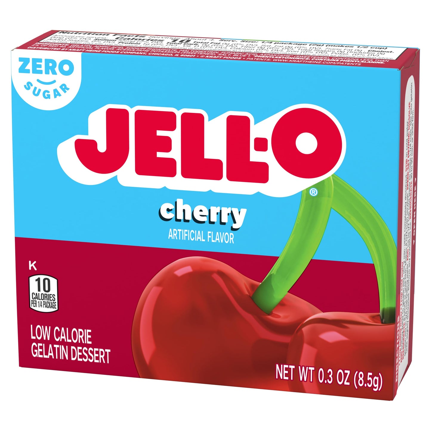 Product image of Jell-O Sugar-Free Gelatin Mix Black Cherry Boxes 0.3 oz 0.3 oz Pack of 6